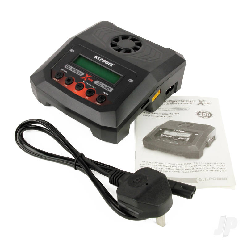 GT Power X2 Mini Charger 50W x2 AC / 100W x2 DC (UK)