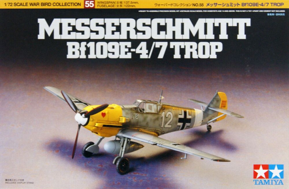 Tamiya Bf109E-4/7 TROP 1/72 60755
