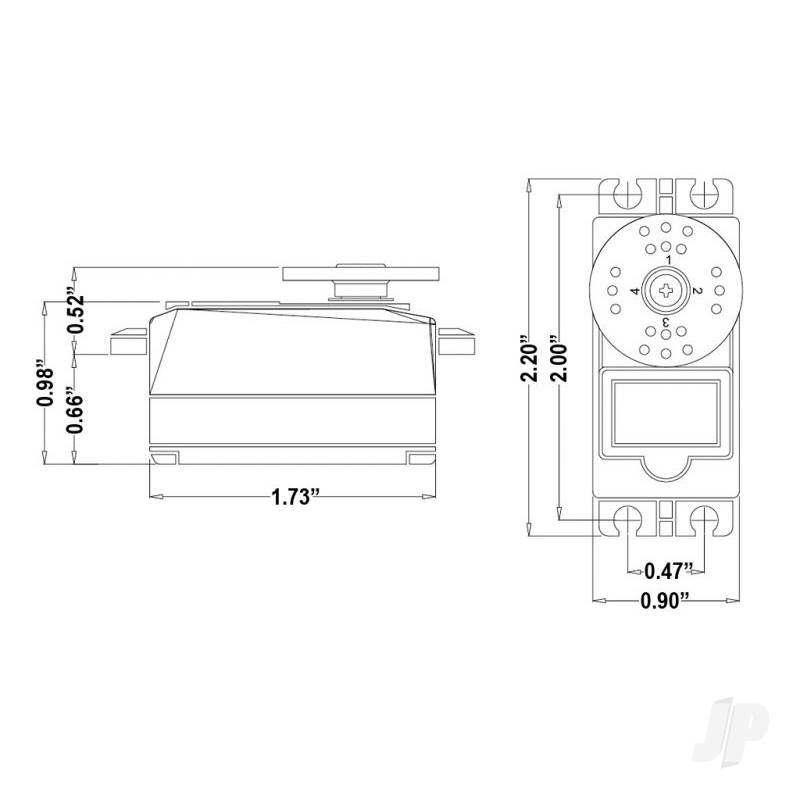 HS77BB LOW PROFILE AILERON SERVO