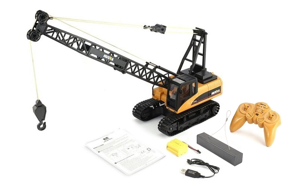 HUINA 1/14 SCALE RC CRAWLER CRANE 2.4G 15CH W/GRAB