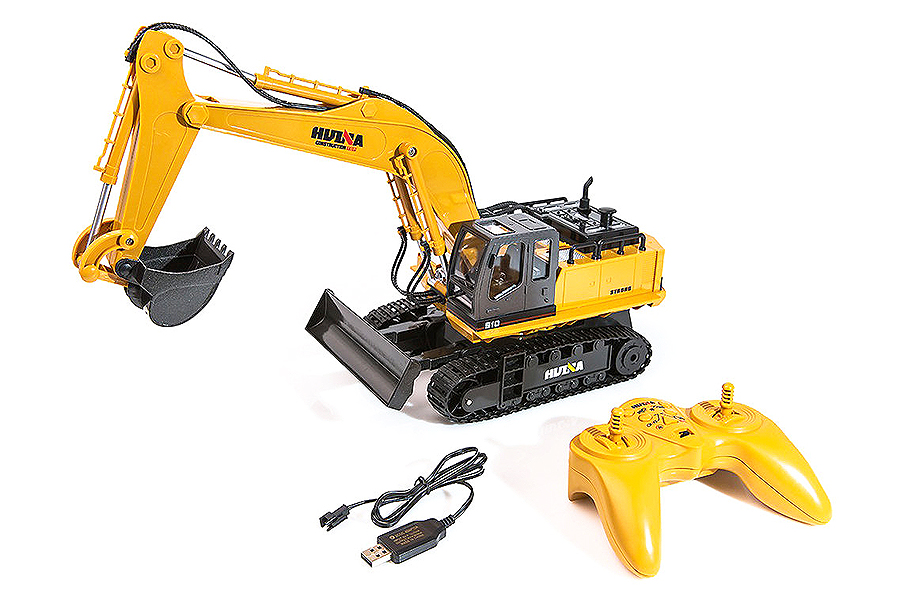 HUINA 1/16 SCALE RC EXCAVATOR 2.4G 11CH W/DIE CAST BUCKET