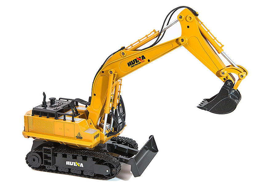 HUINA 1/16 SCALE RC EXCAVATOR 2.4G 11CH W/DIE CAST BUCKET