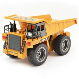 Huina 2.4G 6ch RC Dump Truck with diecast cab