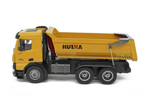 HUINA RC TIPPER DUMPTRUCK 2.4G 10CH W/DIE CAST CAB, DUMP BED