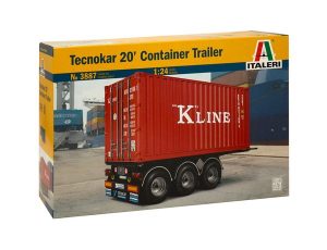 ITALERI 1/24 TEKNOCAR 20' CONTAINER TRAILER MODEL KIT