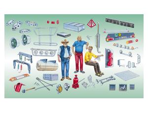 ITALERI 1/24 TRUCK ACCESSORIES SET MODEL KIT