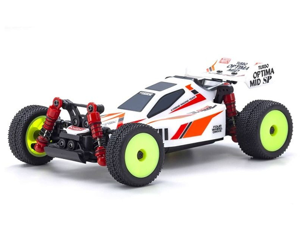 Kyosho Mini-Z MB010 Readyset 4WD Turbo Optima Mid Special - White 32092W
