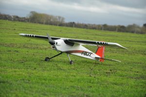 MAX THRUST PRO-BUILT BALSA RIOT KIT RED - IC OR ELECTRIC