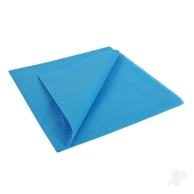 Mediterranean Blue Lightweight Tissue Covering Paper, 50x76cm, (5 Sheets)