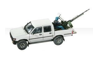 Meng Model 1:35 - Toyota Hilux Pick Up Truck w/ ZPU1 Anti-tank Gun