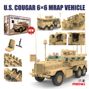 Meng Model 1/35 US Cougar 6 x 6 MRAP Vehicle MNGSS-005