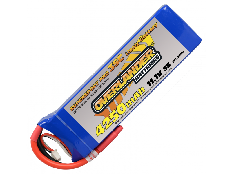 Overlander 4250mah 3s 11.1v 35C LiPo Battery