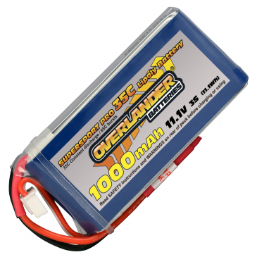Overlander Supersport 1000 3S 11.1v 35C LiPo Battery