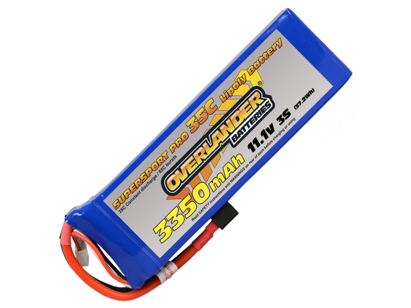 Overlander Supersport 3350 3s 11.1v 35C LiPo Battery