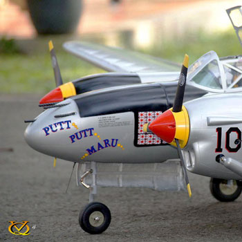 P-38 Lightning (Silver) 82.6" ARF