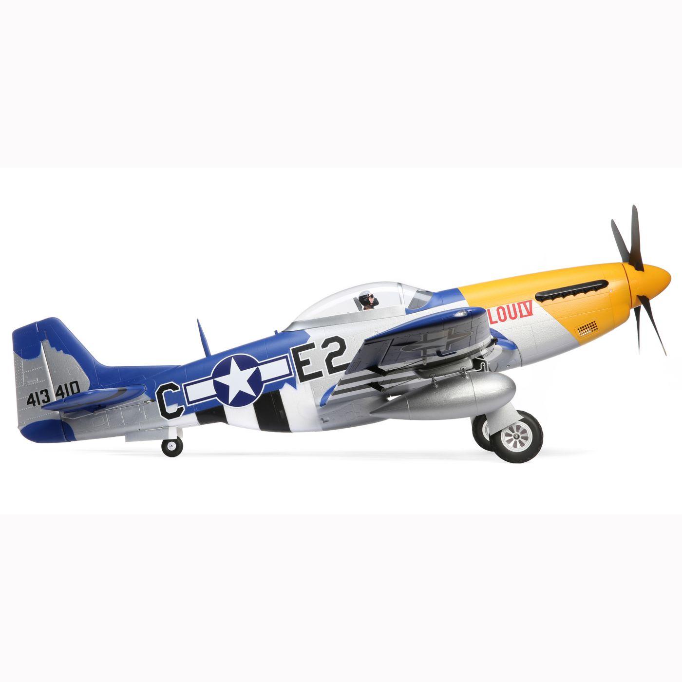 E-Flight P-51D Mustang 1.5m BNF Basic with Smart