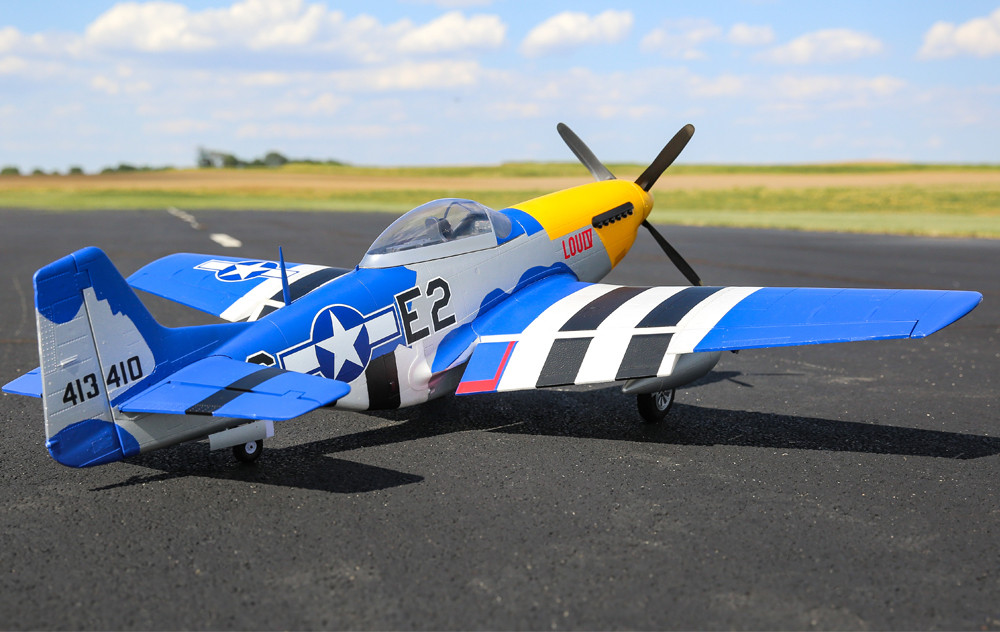 E-Flight P-51D Mustang 1.5m BNF Basic with Smart