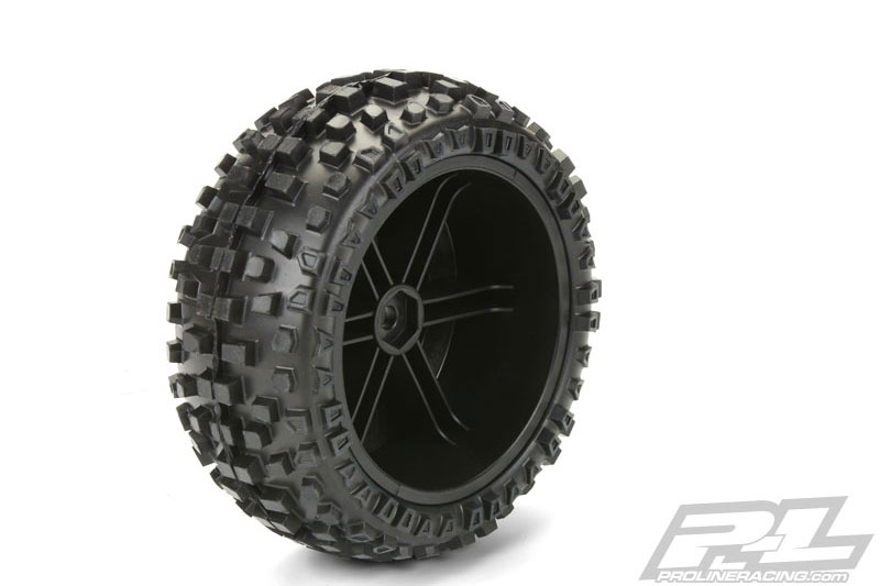 PROLINE BADLANDS SC 2.2/3.0 M2 MOUNTED SPLIT 6 BLK SLASH REAR