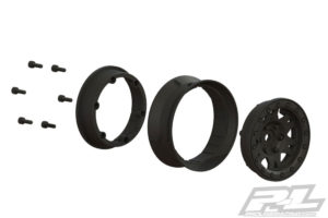 PROLINE IMPULSE 1.9" BLACK PLASTIC INTERNAL BEADLOC WHEEL