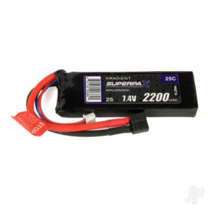 Radient LiPo 2S 2200mAh 7.4V 25C Deans (HCT)