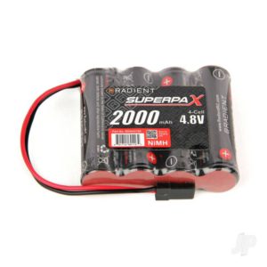 Radient NiMH 4.8V 2000mAh AA SBS-Flat, Rx-JR
