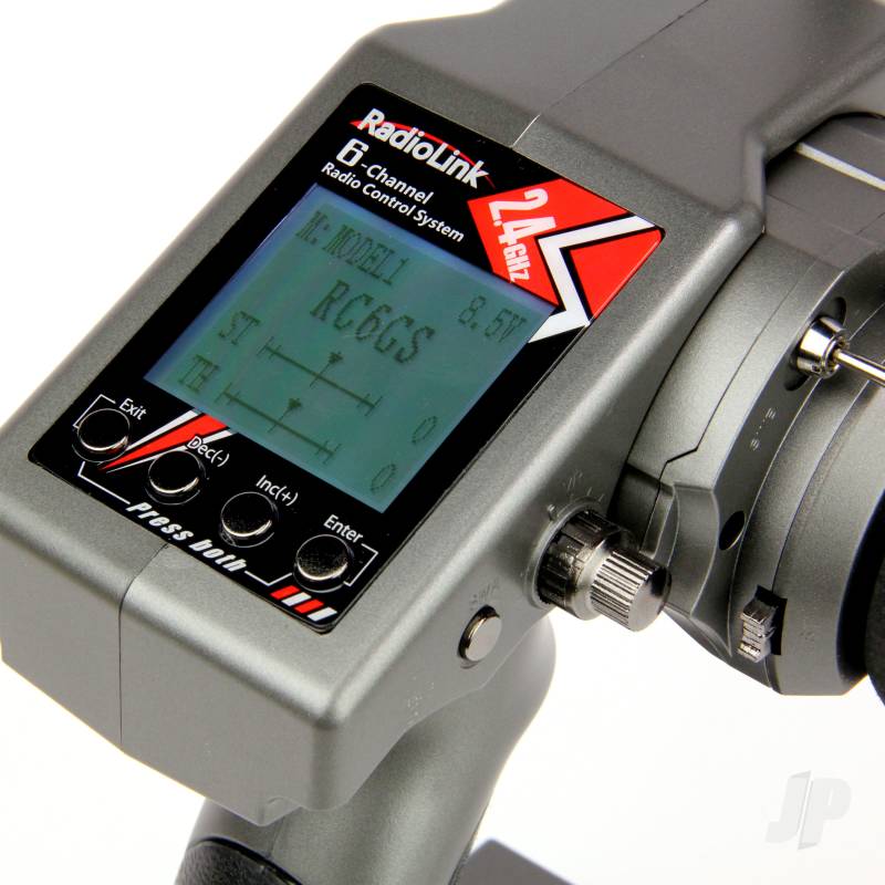 RC6GS 2.4GHz 6-Channel Tx with 1x R6FG (Gyro Rx) and 1x R6F (Standard Rx)