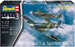 REVELL 1/72 SPITFIRE MK.V & BF109 COMBAT SET RV03710