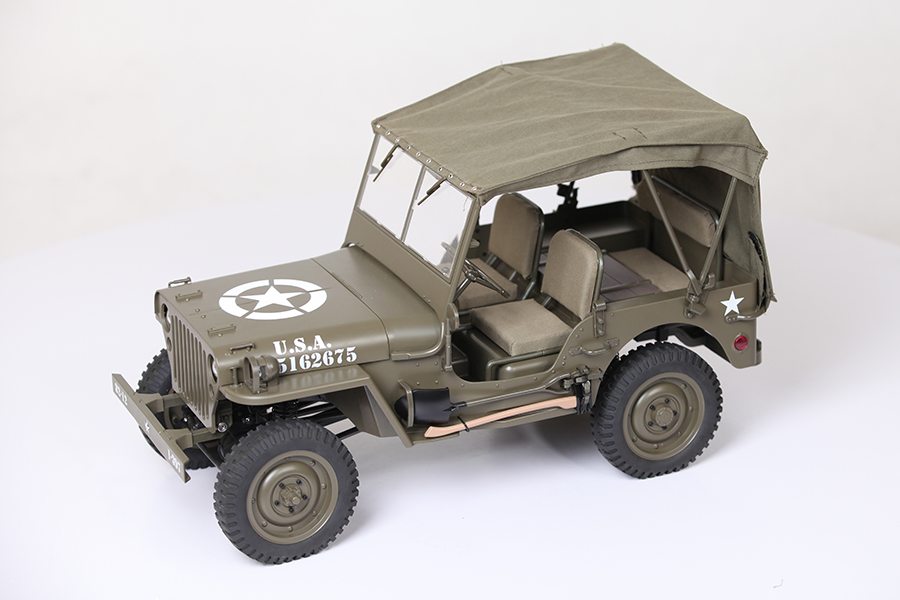ROC HOBBY 1/6TH WILLYS JEEP MILTARY SCALER RTR