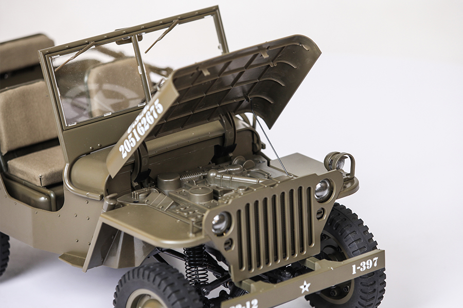 ROC HOBBY 1/6TH WILLYS JEEP MILTARY SCALER RTR