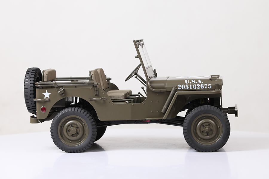 ROC HOBBY 1/6TH WILLYS JEEP MILTARY SCALER RTR