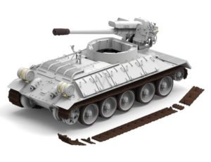 RYE FIELD RM5030 1/35 T-34/D30 122mm Syrian Self-Propelled Howitzer