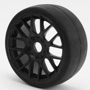 SWEEP 1/8TH GT R2 PRO COMPOUND SLICK GLUED 50DEG/BLACK WHEEL