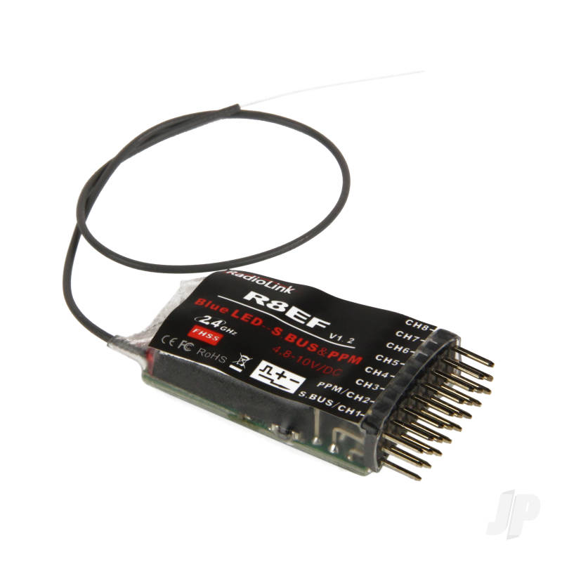 T8S 2.4GHz 8-Channel Transmitter with Bluetooth and 1x R8EF Receiver