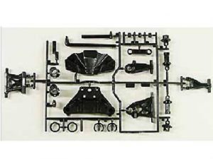 Tamiya TT-02 B Parts (Suspension Arms) FR/RR (2)
