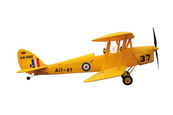 TIGER MOTH DH-82 (YELLOW) 1.4m (EP/GP VQA139Y