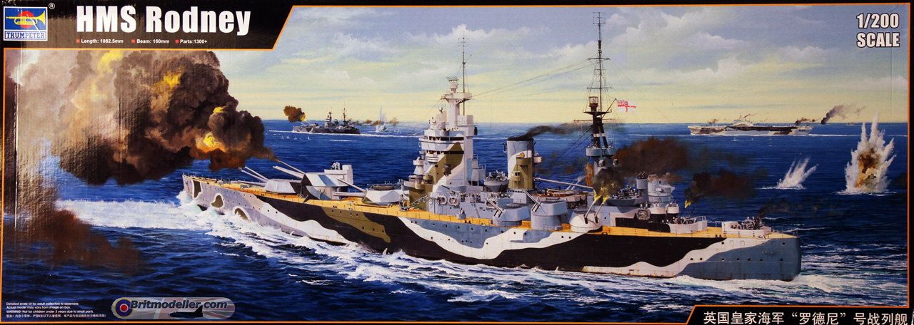 Trumpeter 1/200 HMS Rodney Nelson Class Battleship Kit TM03709