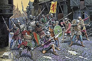 Zvezda French Infantry of 100 Years War - 14th-15th Century