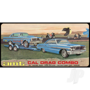 AMT Cal Drag Combo 1964 Galaxie, AWB Falcon & Trailer AMT1223