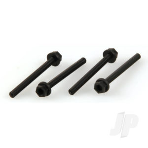 Dubro 1/4-20 x 3in Nylon Wing Bolts (4 pcs per package)