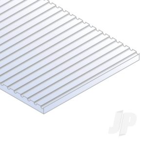 Evergreen 6x12in (15x30cm) O-Scale Car Siding Sheet .020in (0.50mm) Sheet (1 sheet per pack) EVG2067