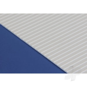 Evergreen 6x12in (15x30cm) Clapboard Siding Sheet .040in (1.0mm) Thick .100in Spacing (1 Sheet per pack) EVG4101