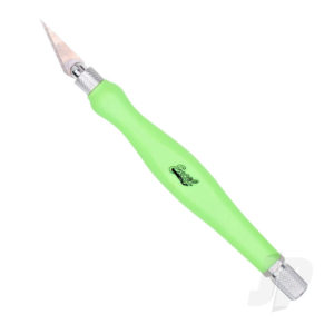 Excel K26 Contoured Rubberized Grip Knife, Neon Green