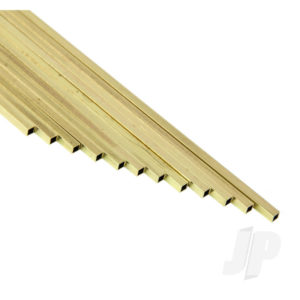 K&S 1/16in Brass Square Tube (36in long) (12 pcs) KNS149F