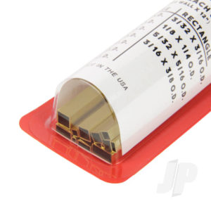 K&S Brass Tubing Assortment, Square & Rectangle (11 pcs) KNS3406