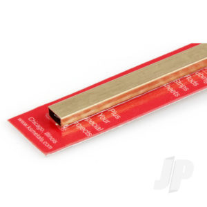 K&S 3/16x3/8in Rectangular Brass Tube, .014in Wall (12in long) KNS8268