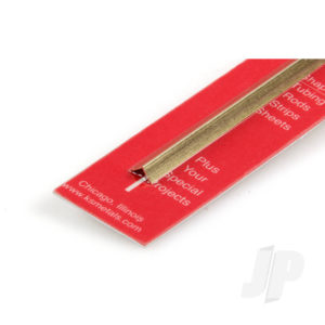 K&S 3/16in Brass Angle, .014in Wall (300mm long) KNS9881