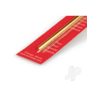 K&S 3/16in Brass C-Channel, .014in Wall (300mm long) KNS9886