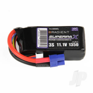 Radient LiPo 3S 1350mAh 11.1V 30C EC3