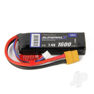 Radient LiPo 2S 1600mAh 7.4V 30C XT60