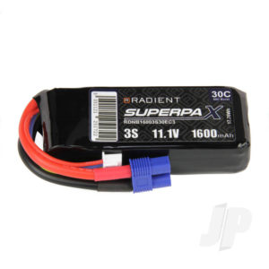 Radient LiPo 3S 1600mAh 11.1V 30C EC3